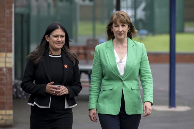 Rachel Reeves and Culture Secretary Lisa Nandy (left), who has insisted the Chancellor will not play ‘fast and loose’ with people’s money (Anthony Devlin/PA)