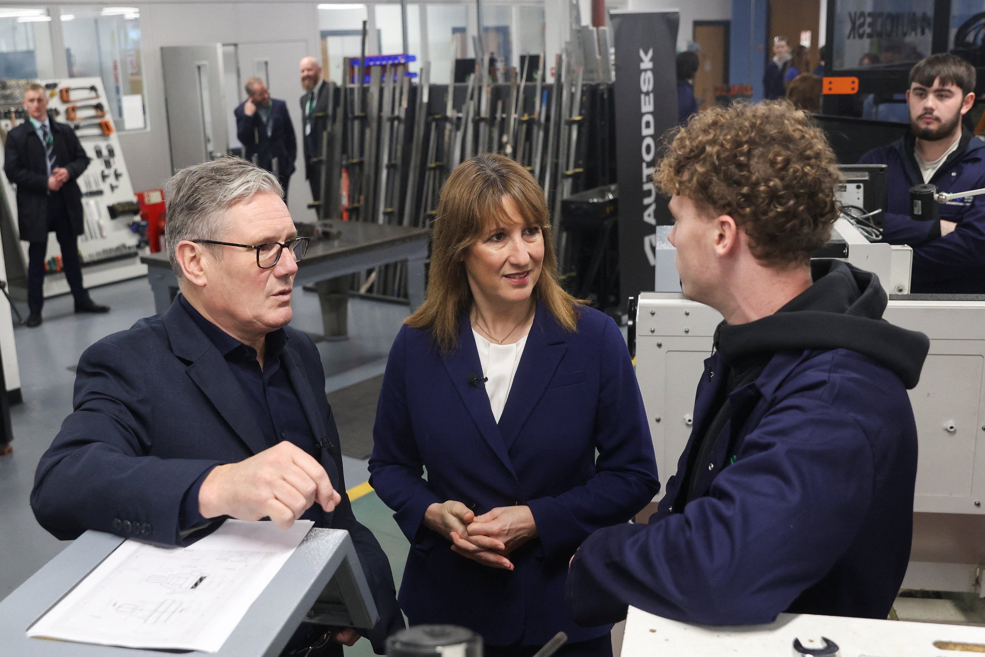 <p>Keir Starmer and Rachel Reeves in Wales last week</p>
