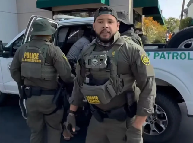 <p>Isaiah Hodgson seen in the notorious viral video of the arrest of Adrian Martinez in Pico Rivera, California, on June 17 2025</p>