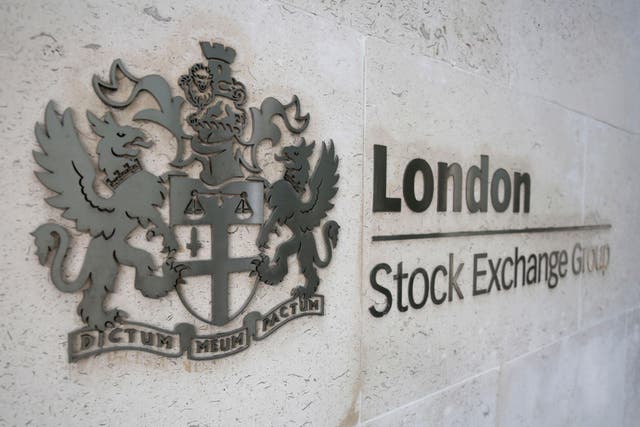 The FTSE 100 Index closed down 1.1% at 9,698.37 (Philip Toscano/PA)