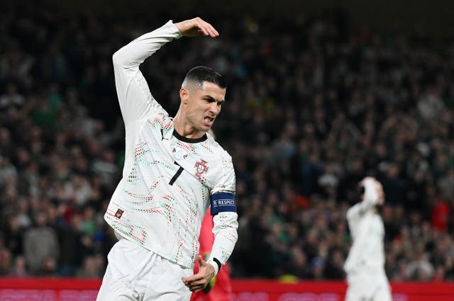 <p>Cristiano Ronaldo was sent off against Ireland after a spectacular loss of composure</p>