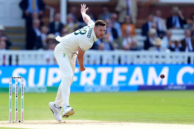 <p>Australia’s Josh Hazlewood</p>