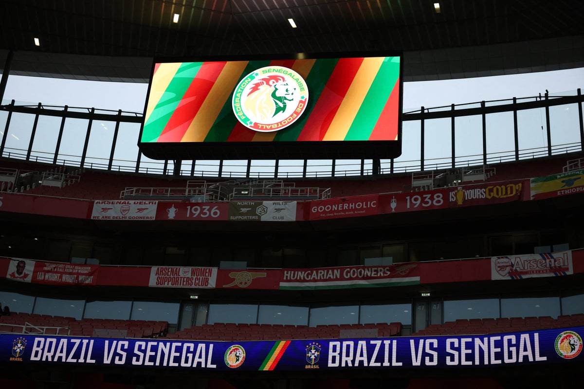 Brazil v Senegal live: South American and African nations collide in friendly at Emirates Stadium Brazil v Senegal live: South American and African nations collide in friendly at Emirates Stadium