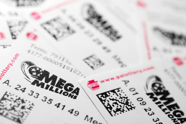 <p>Mega Millions ticket with jackpot numbers sold</p>