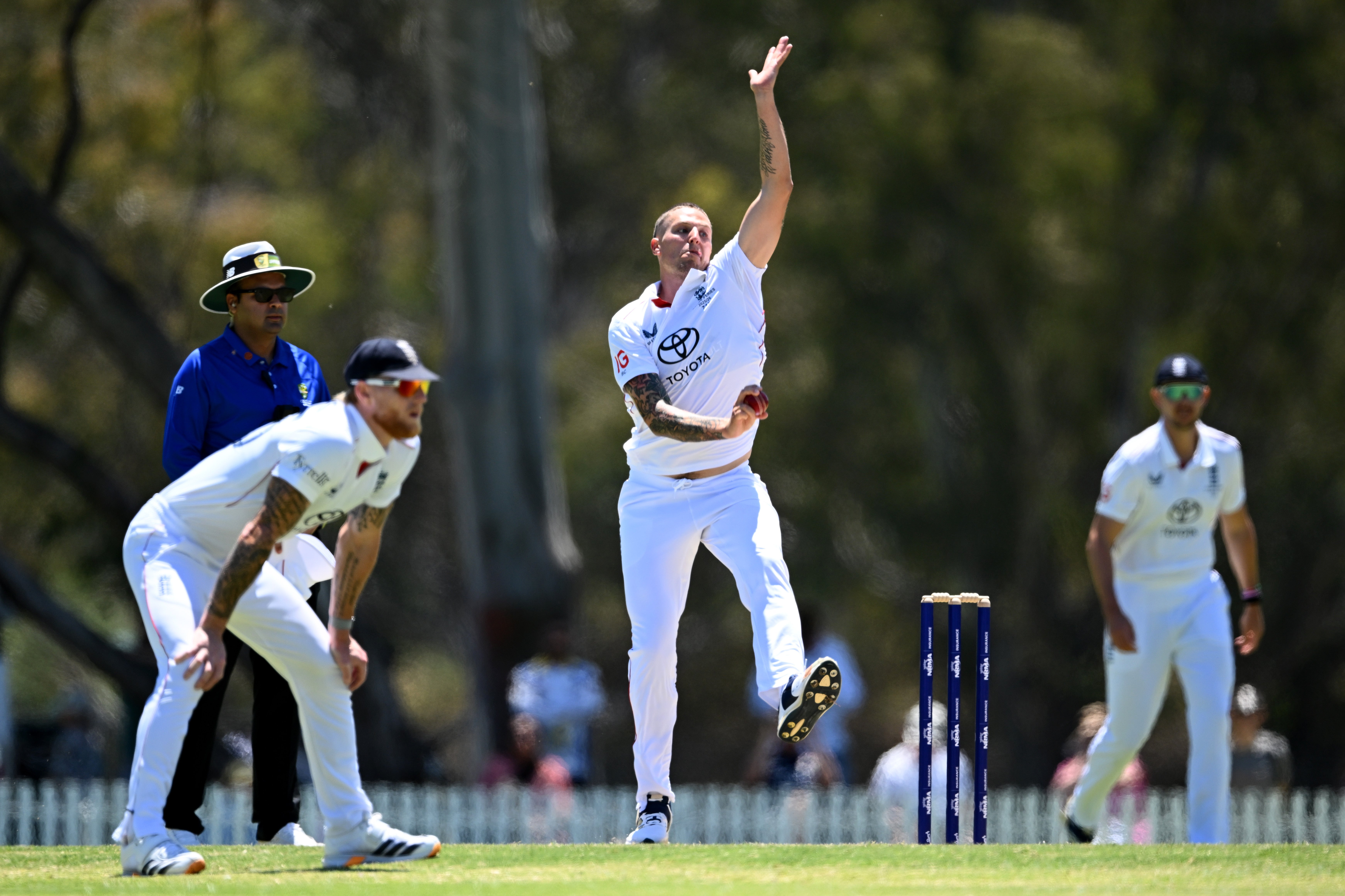 Brydon Carse impresionó en el partido de preparación contra los England Lions