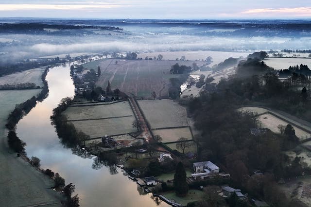 <p>Snow and ice are possible amid a cold warning alert, according to the Met Office (Jonathan Brady/PA)</p>