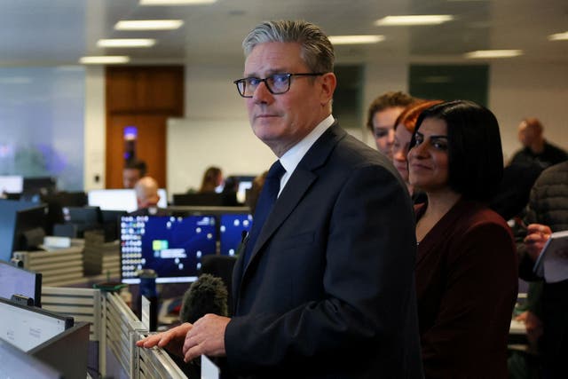 Prime Minister Sir Keir Starmer and Home Secretary Shabana Mahmood (Phil Noble/PA)