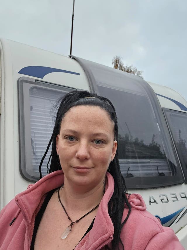 <p>Kirsty Brett decided to buy a caravan, which she currently lives in on a friend’s driveway, after finding the cost of renting property too expensive</p>