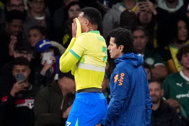 <p>Brazil defender Gabriel has been a key player for Arsenal this season (John Walton/PA)</p>