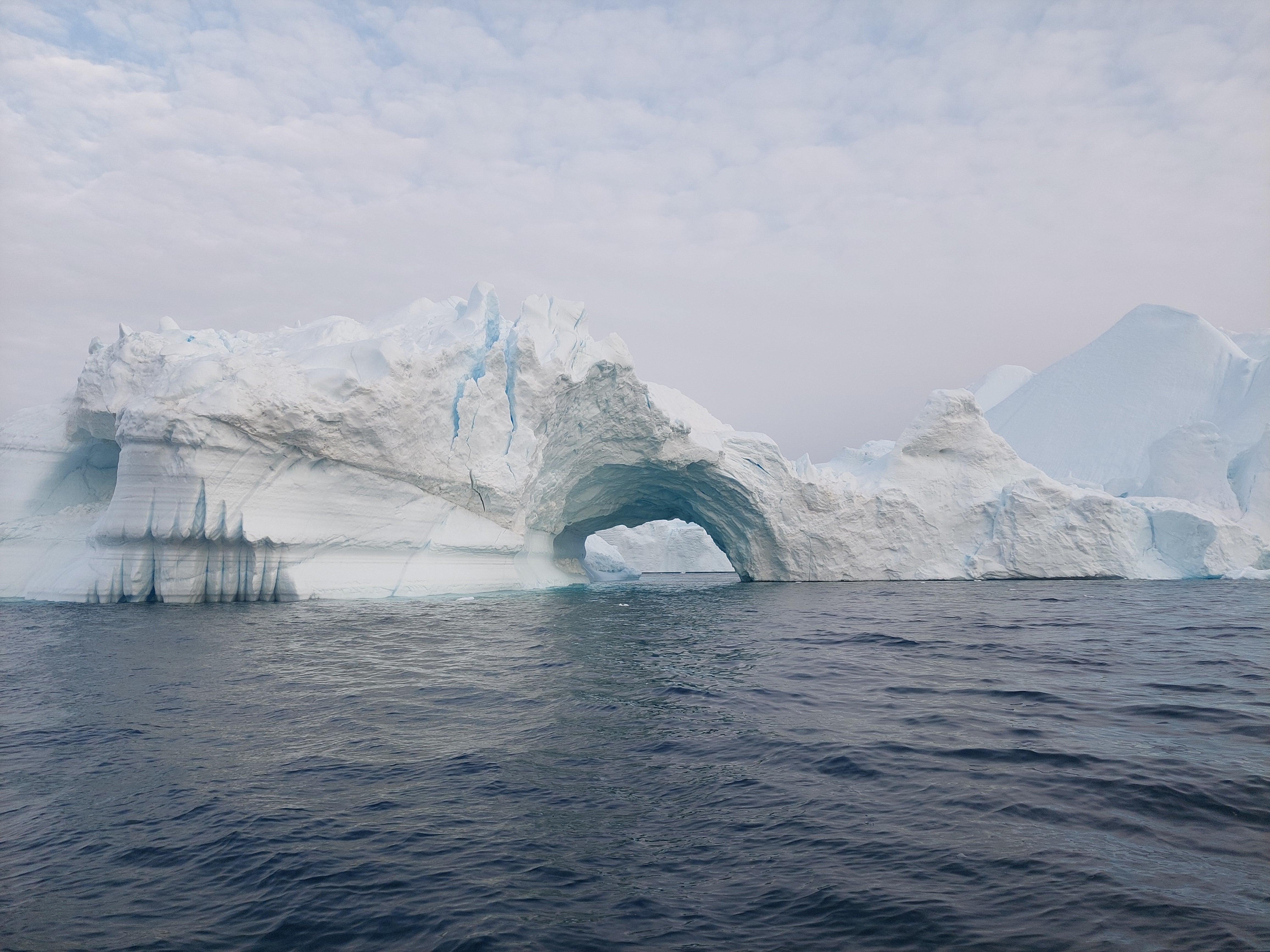 The icebergs up close seemed surreal