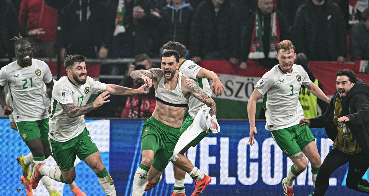 Last-gasp Troy Parrott hat-trick earns Republic of Ireland a World Cup play-off spot