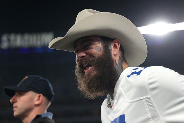 <p>Post Malone is a longtime Dallas Cowboys fan </p>