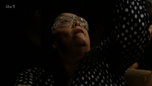 <p>Lisa Riley beat Martin Kemp in the opening challenge</p>