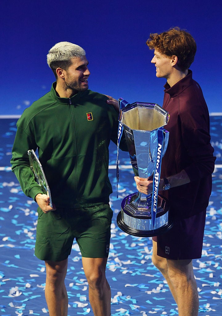 Sinner y Alcaraz se felicitaron tras su victoria en las ATP Finals