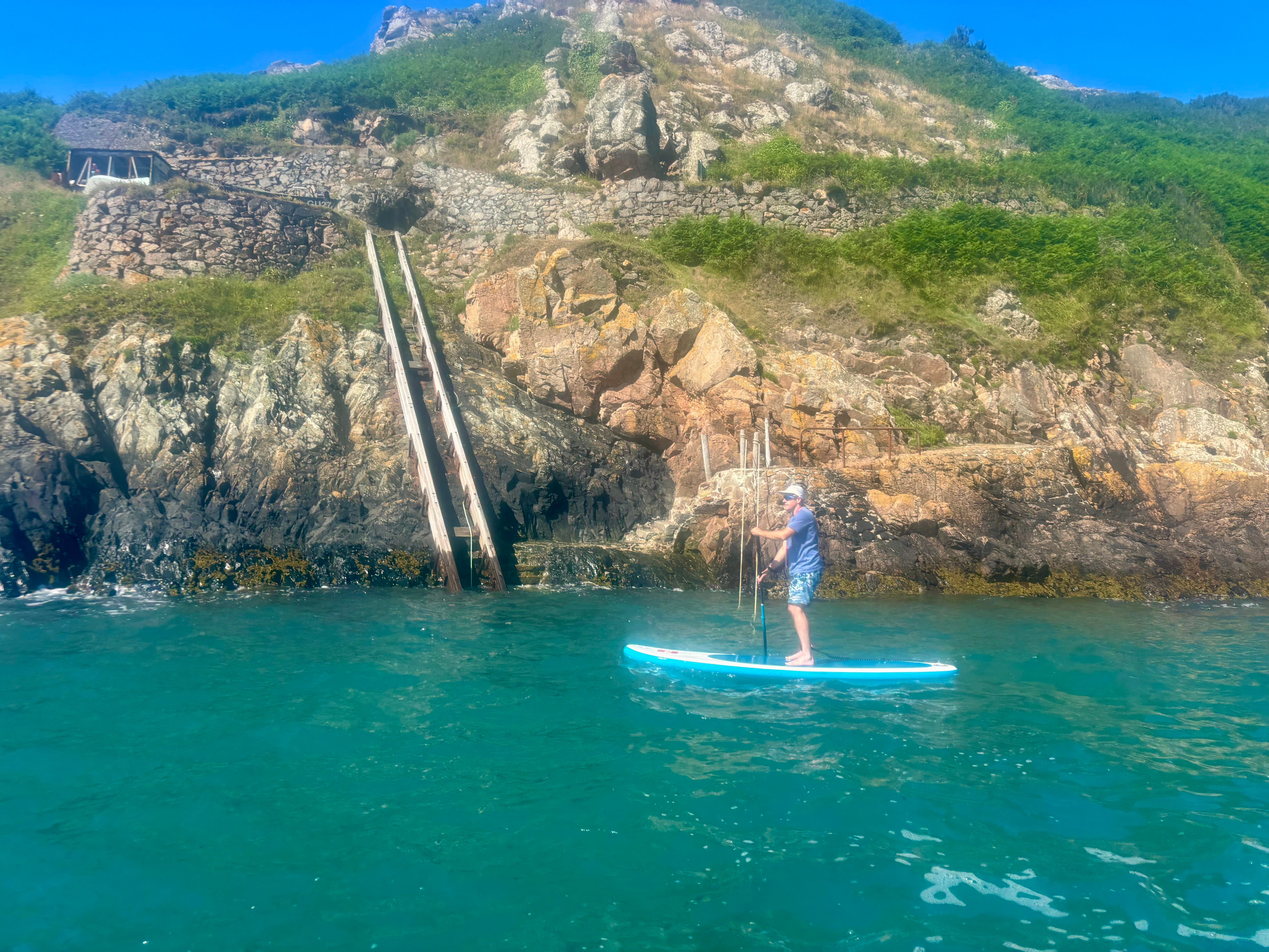 Paddleboarding allowed Matt to explore hidden coves