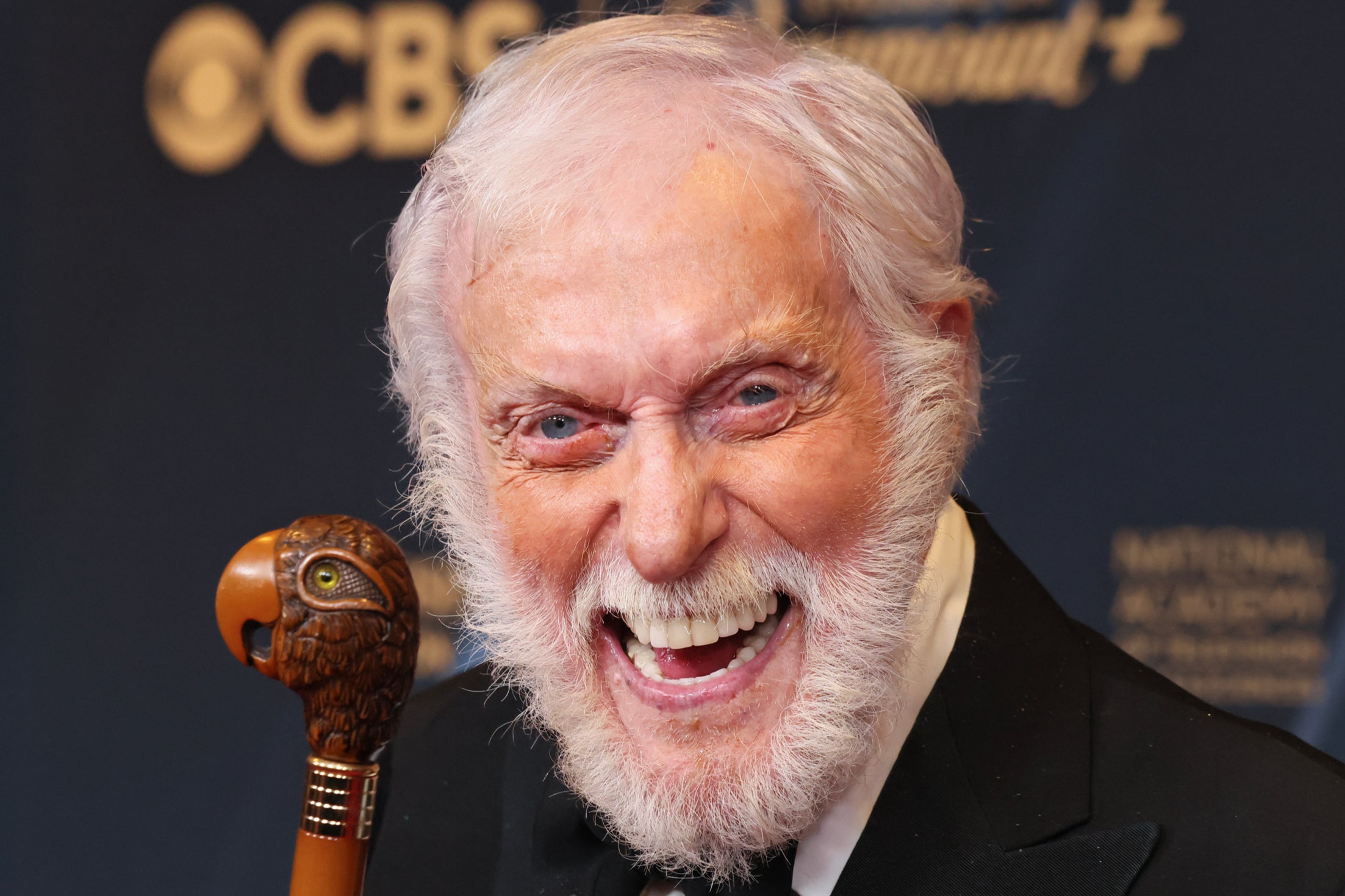 Dick Van Dyke on his way to collect a Daytime Emmy in Los Angeles in June 2024