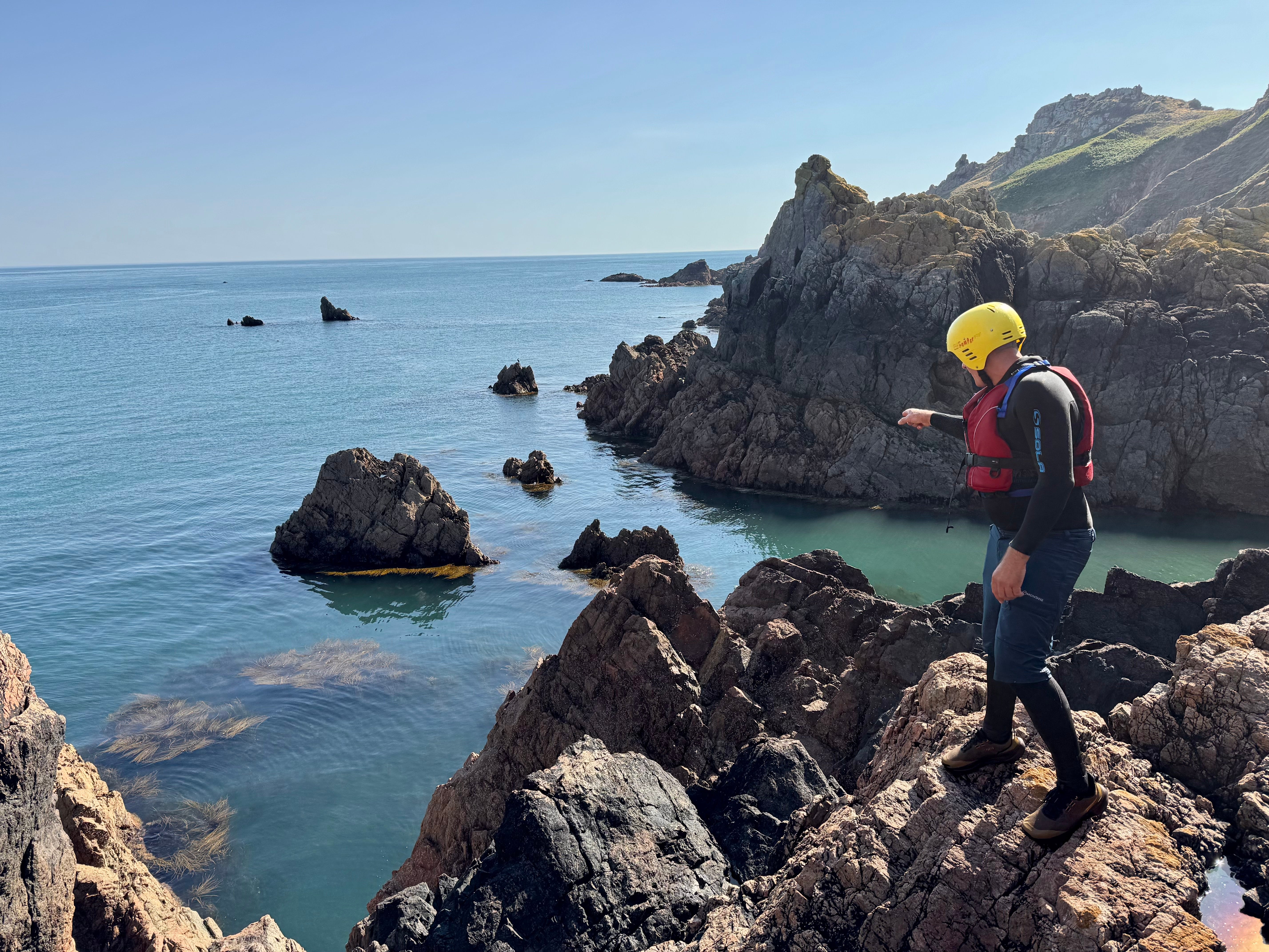 Coasteering offers a unique viewpoint of the island