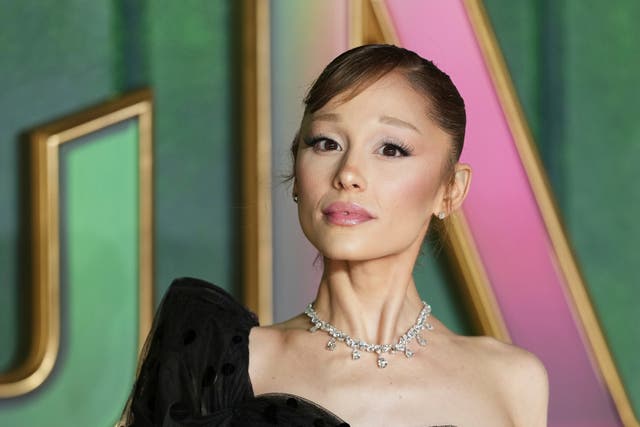 <p>Ariana Grande at the premiere of ‘Wicked: For Good’ in London</p>