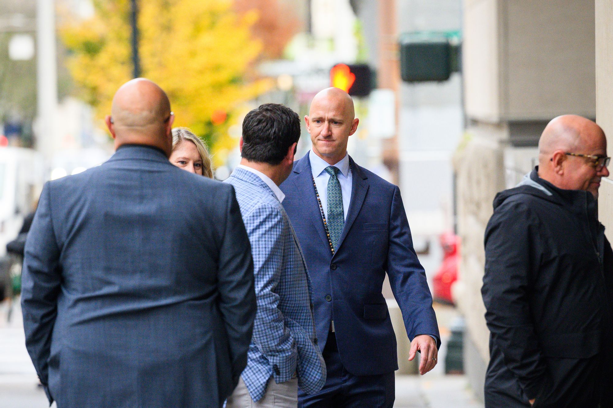 <p>Joseph Emerson walking into court on Nov. 17. </p>