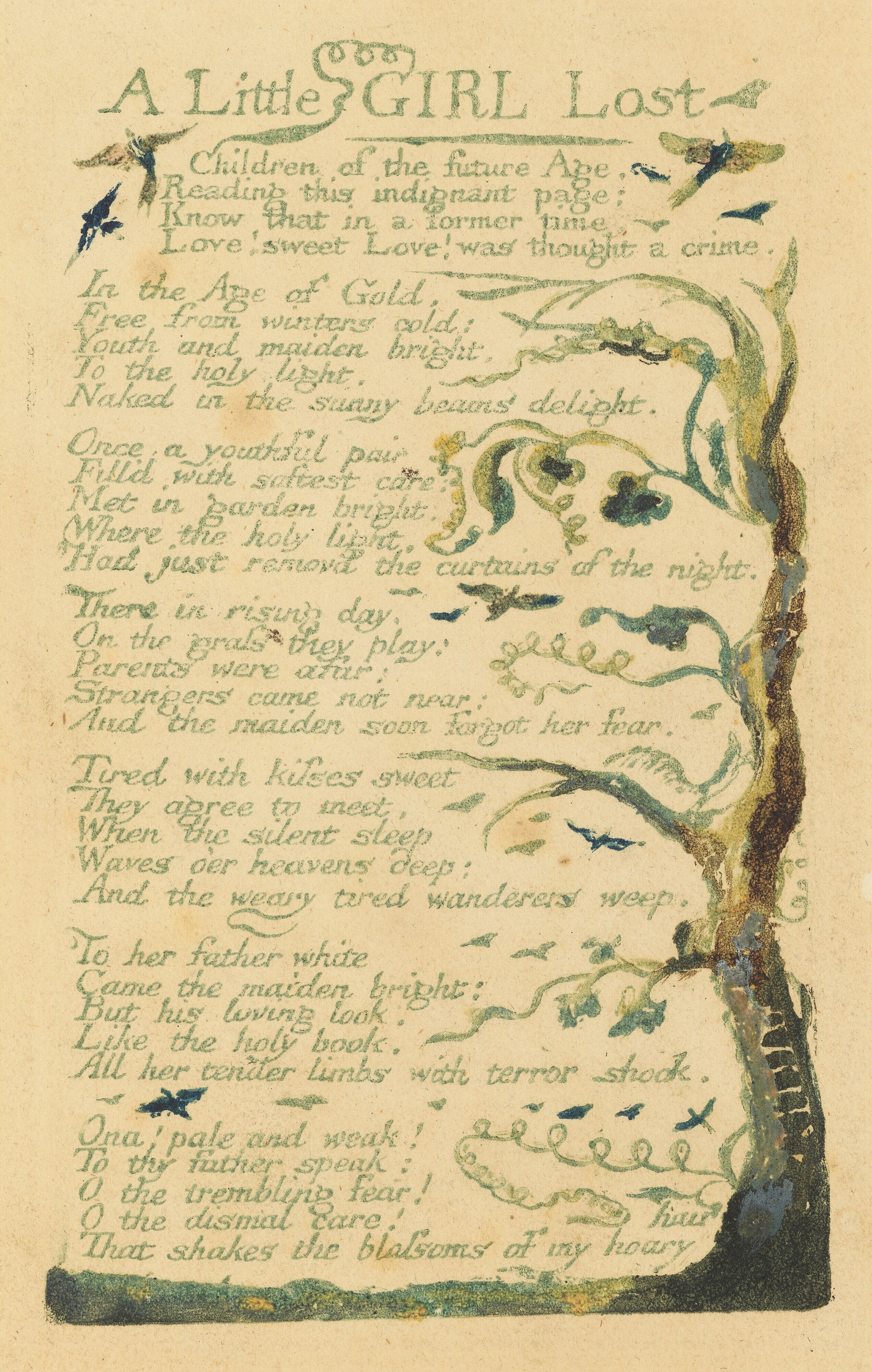 A Little Girl Lost, another of the poems on sale (Christie's/PA)