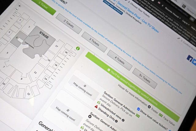 Viagogo has said that it has continually engaged constructively with the CMA (Alamy/PA)