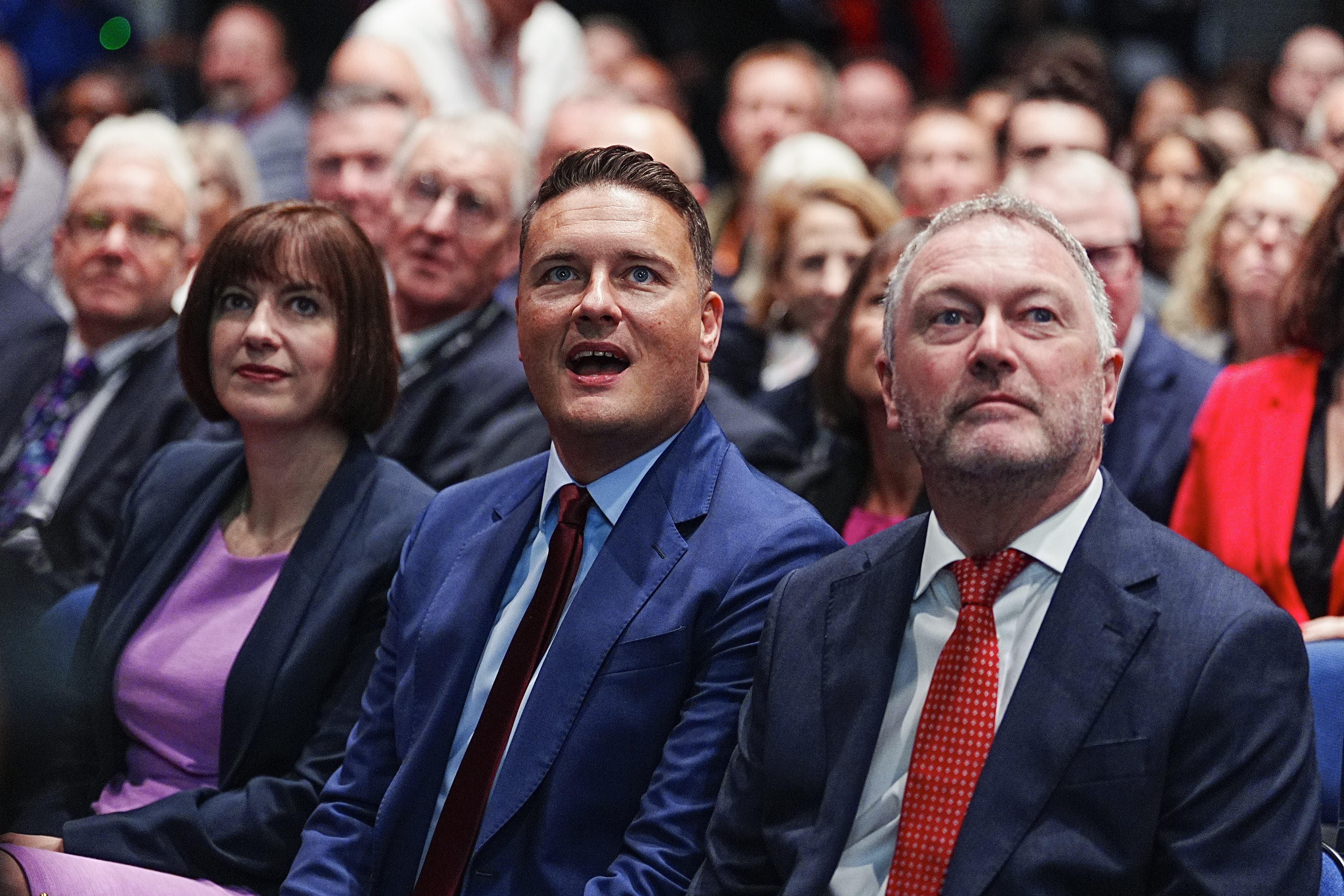 Steve Reed, right, said the change people want is starting to happen (Peter Byrne/PA)
