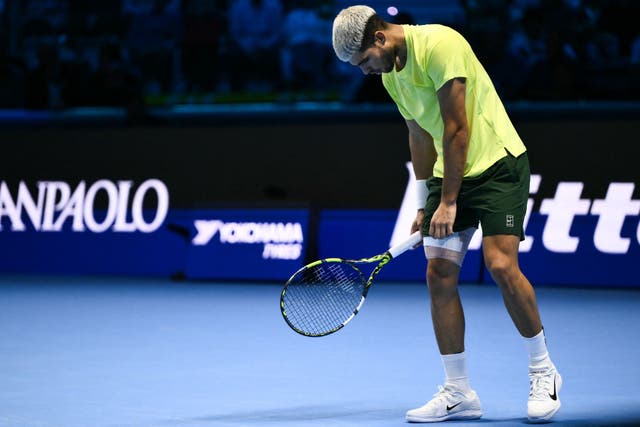 <p>World No 1 Carlos Alcaraz has ruled himself out of Spain’s Davis Cup bid as a result of the hamstring injury suffered in his ATP Finals defeat</p>
