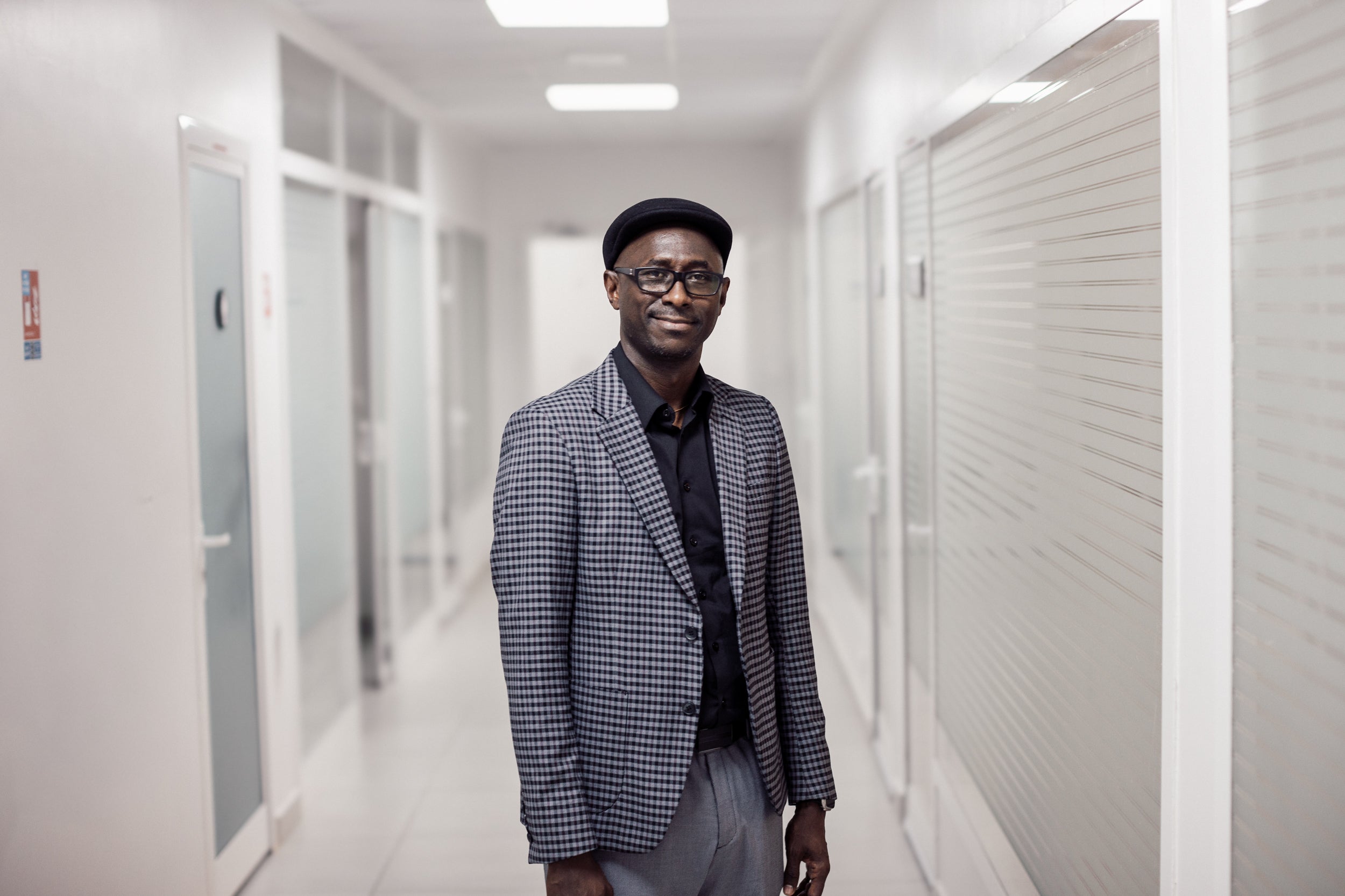 Dr Boubacar Diallo came to work at the institute after fighting ebola in Guinea and DRC