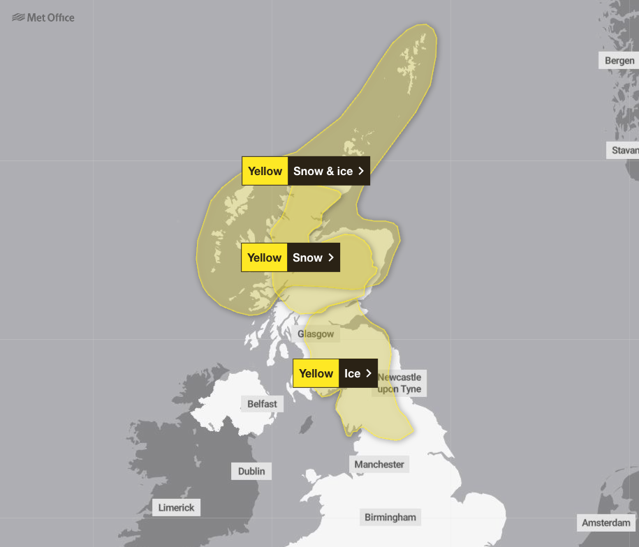 Alertas meteorológicos entram em vigor nesta terça-feira