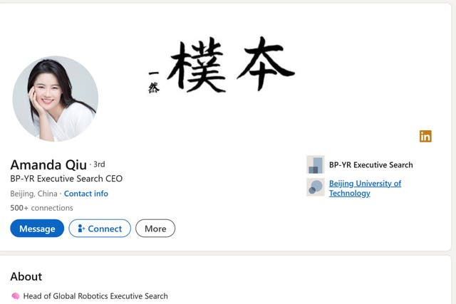 MPs have been warned by MI5 over suspected Chinese espionage via recruitment headhunters (Linkedin/PA)