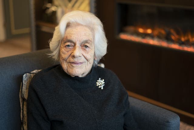 Holocaust survivor Vera Schaufeld passed away at 95 years old on Monday (Kirsty O’Connor/PA Wire)