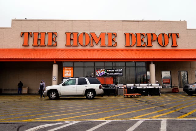 <p>FILE - The Home Depot improvement store is seen in Philadelphia, Feb. 22, 2022. (AP Photo/Matt Rourke, File)</p>