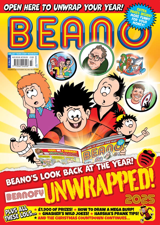 <p>Beanofy Unwrapped, the special eight-page pull-out in this week’s Beano, is on sale from today.</p>