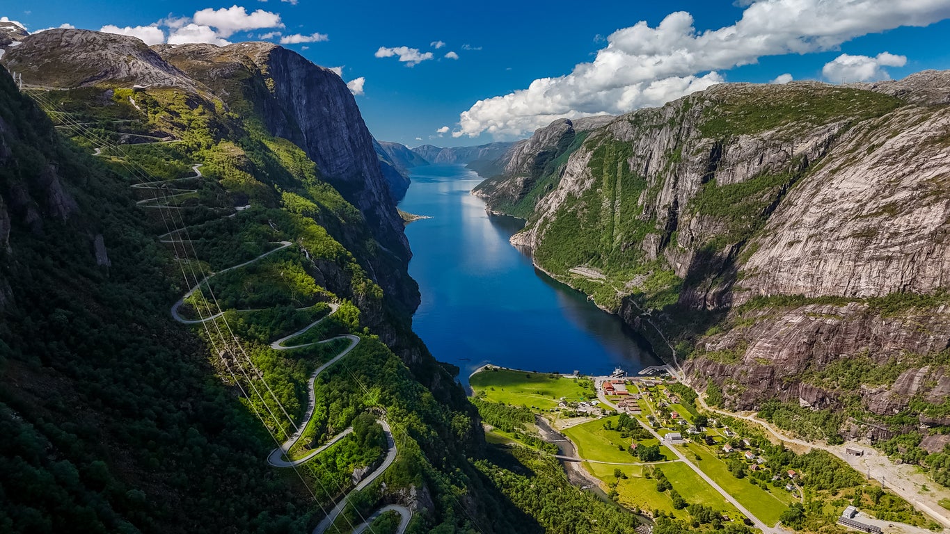 The drive from Lysebotn to the Sirdal plateau begins with a frenzy of hairpins and includes a corkscrew tunnel that burrows inside a mountain
