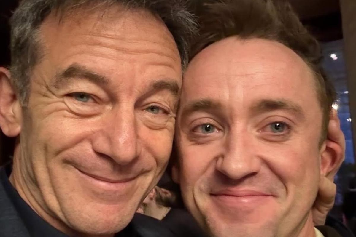 Tom Felton supported by Harry Potter ‘dad’ Jason Isaacs as he reprises Malfoy on Broadway Tom Felton supported by Harry Potter ‘dad’ Jason Isaacs as he reprises Malfoy on Broadway