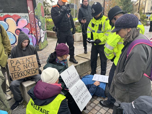Activists arrested as protests against Palestine Action ban are held ...