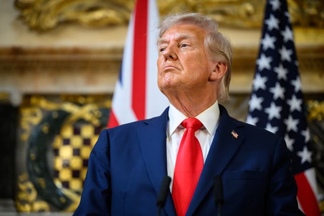 <p>A recent Reuters/Ipsos poll reports that President Donald Trump’s approval rating has fallen to 38 percent, a historic low for his second term</p>
