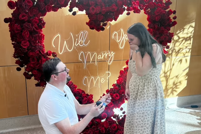 <p>Zach Zarembinski and Isabelle Richard recently returned to Regions Hospital in Saint Paul, Minnesota, to get engaged, seven years after they met, after suffering separate brain injuries </p>