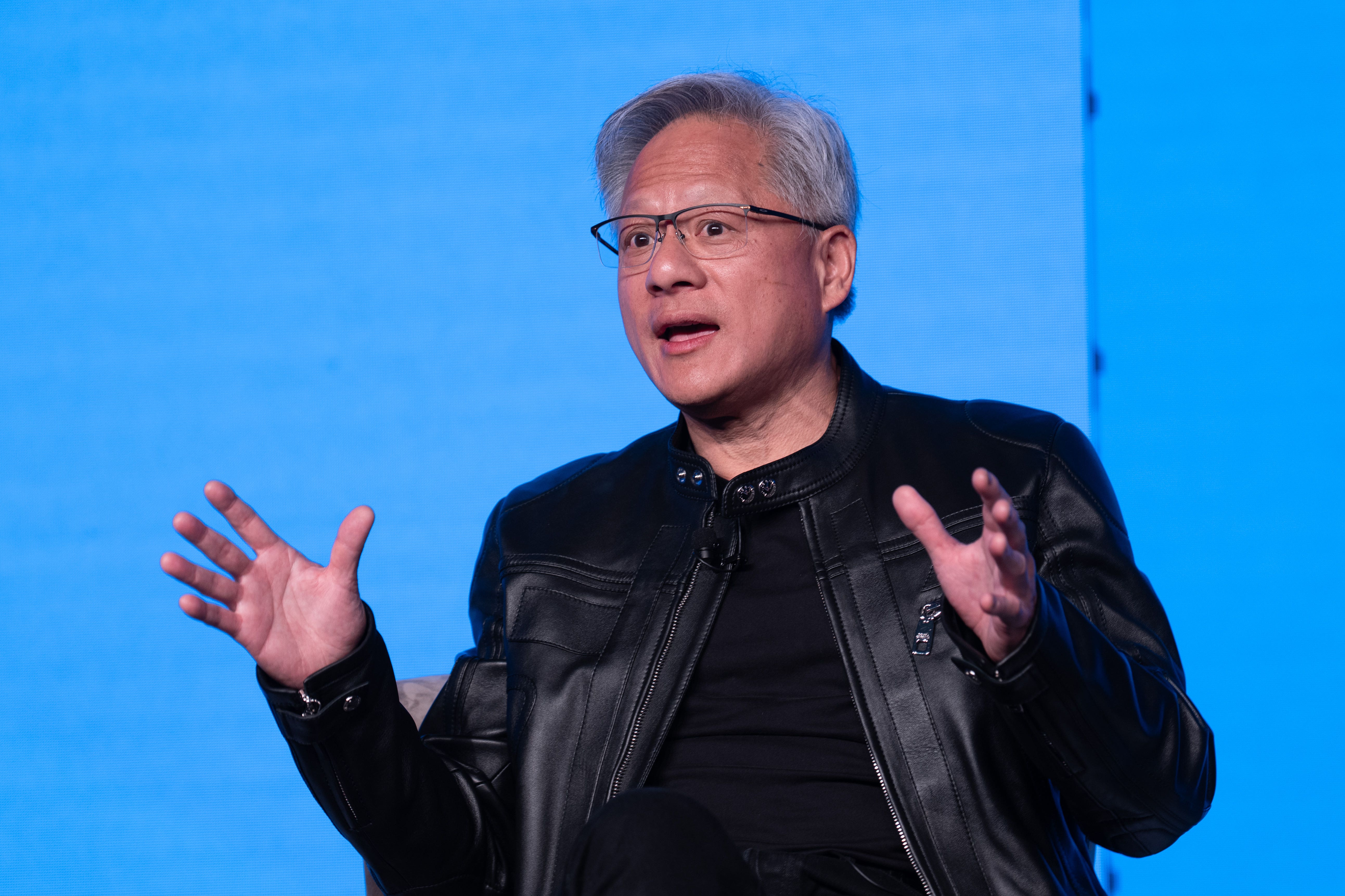 Jensen Huang’s Nvidia will reveal its earnings on Wednesday (Carl Court/PA)
