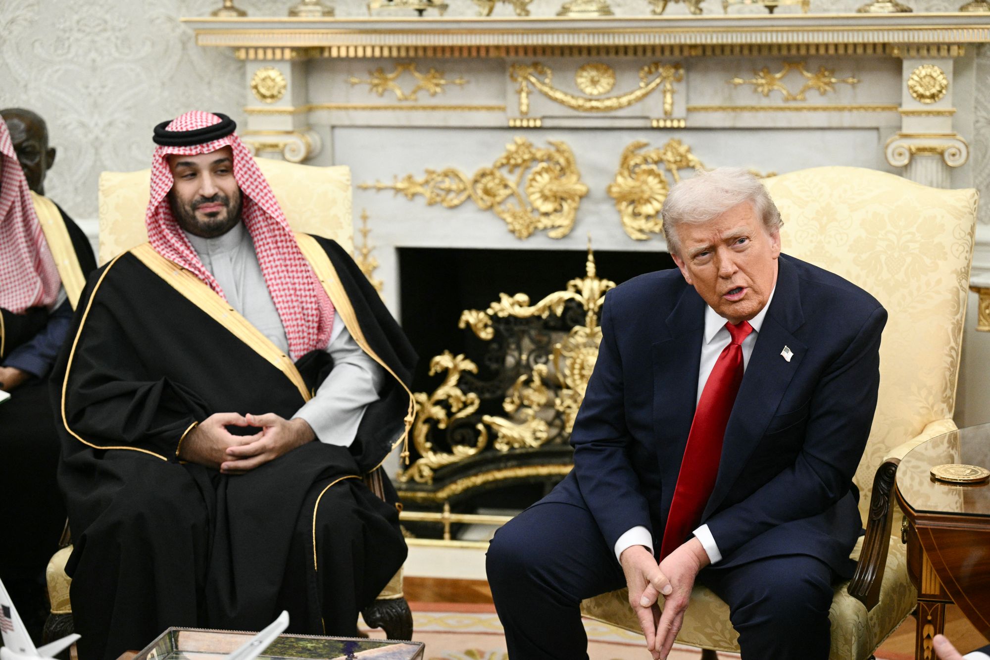 O presidente Donald Trump teve uma discussão acalorada com um repórter da ABC no Salão Oval durante uma reunião com o príncipe herdeiro saudita e o primeiro-ministro Mohammed bin Salman Al Saud.
