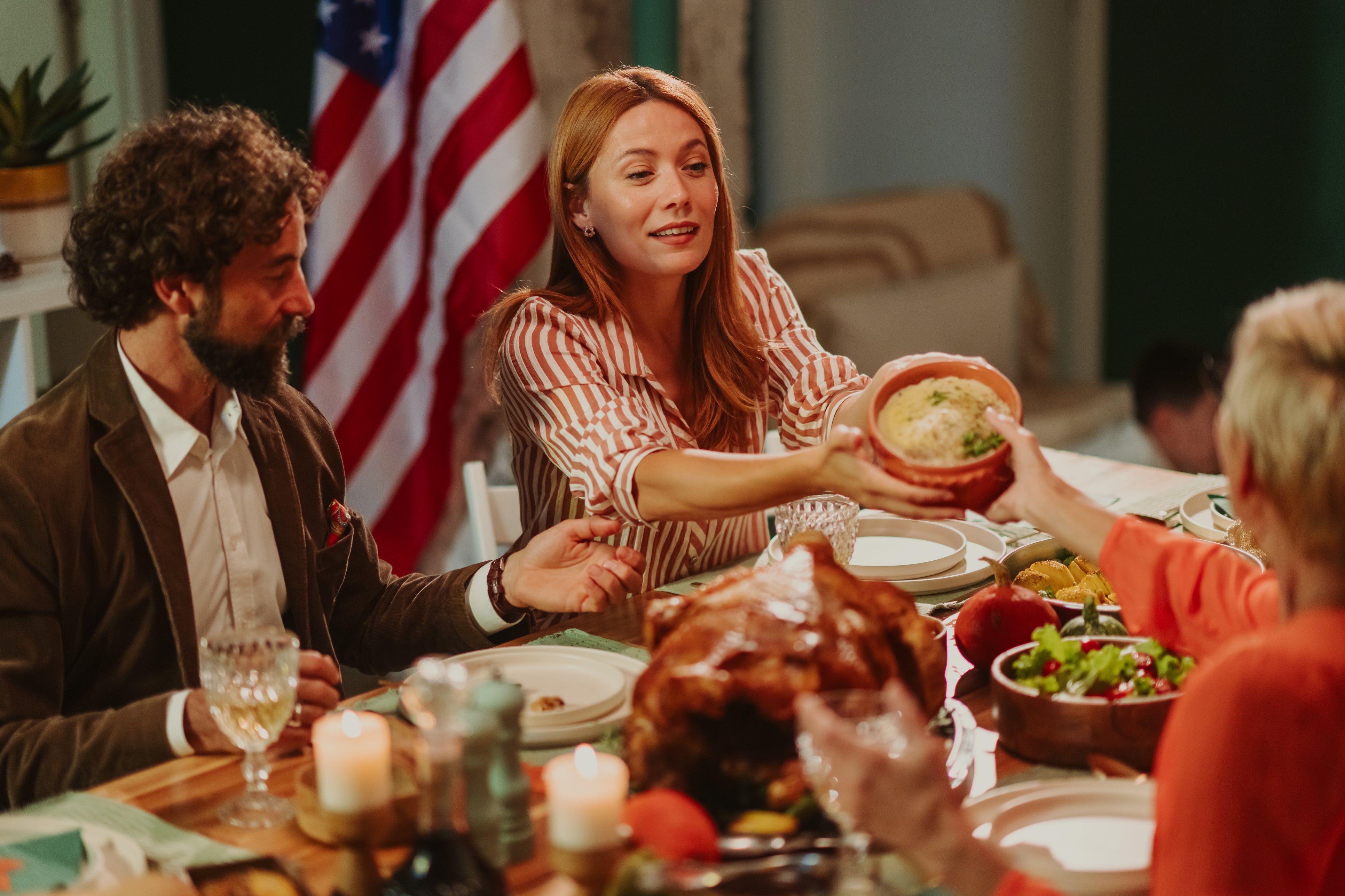 Mashed potatoes are a fiber-rich side dish for turkey and green beans. But they can also spike blood sugar