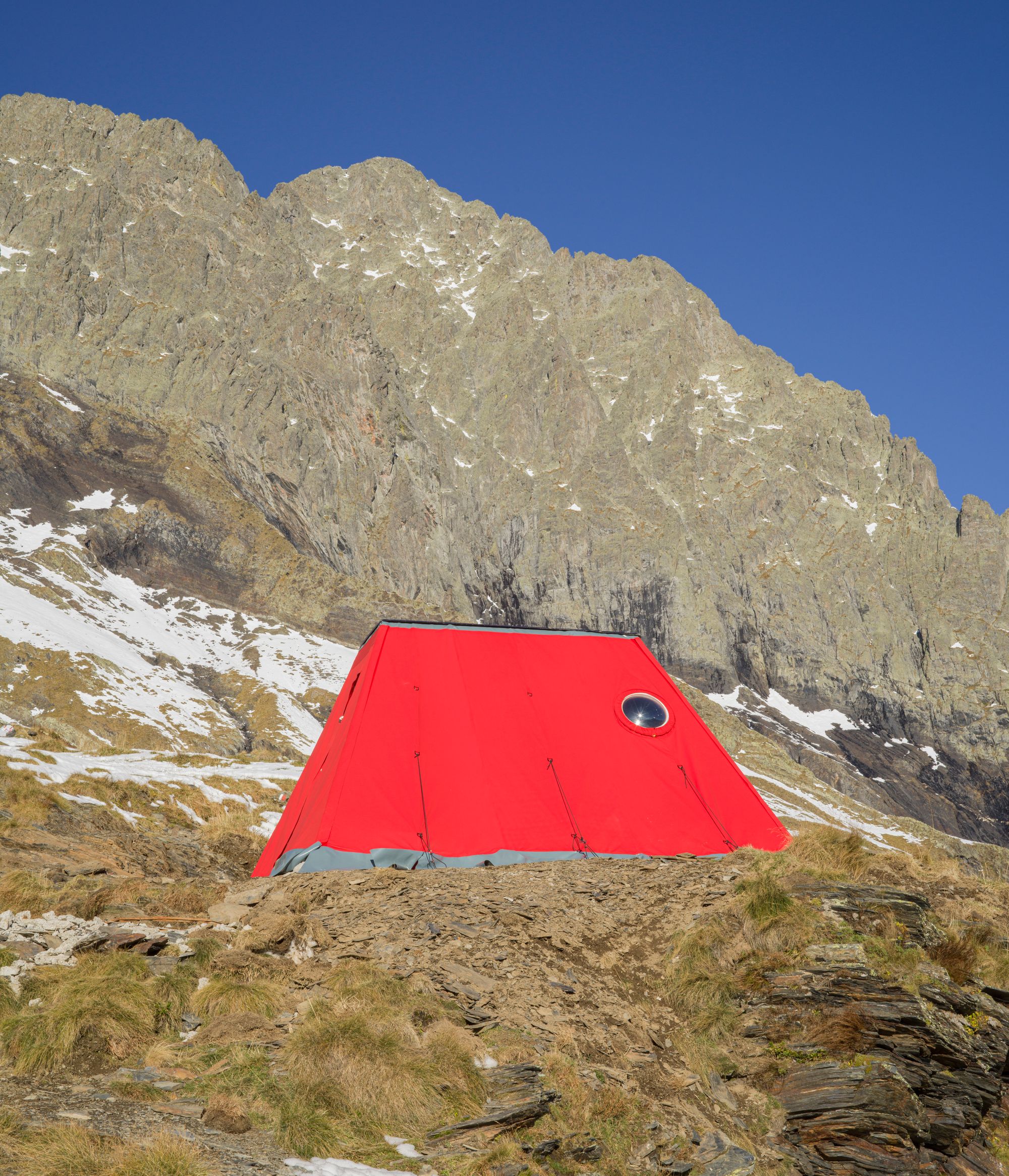 <p>The Frattini Bivouac is located in the Italian Alps</p>