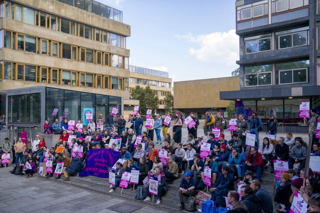 Staff have gone out on strike this week (Jane Barlow/PA)