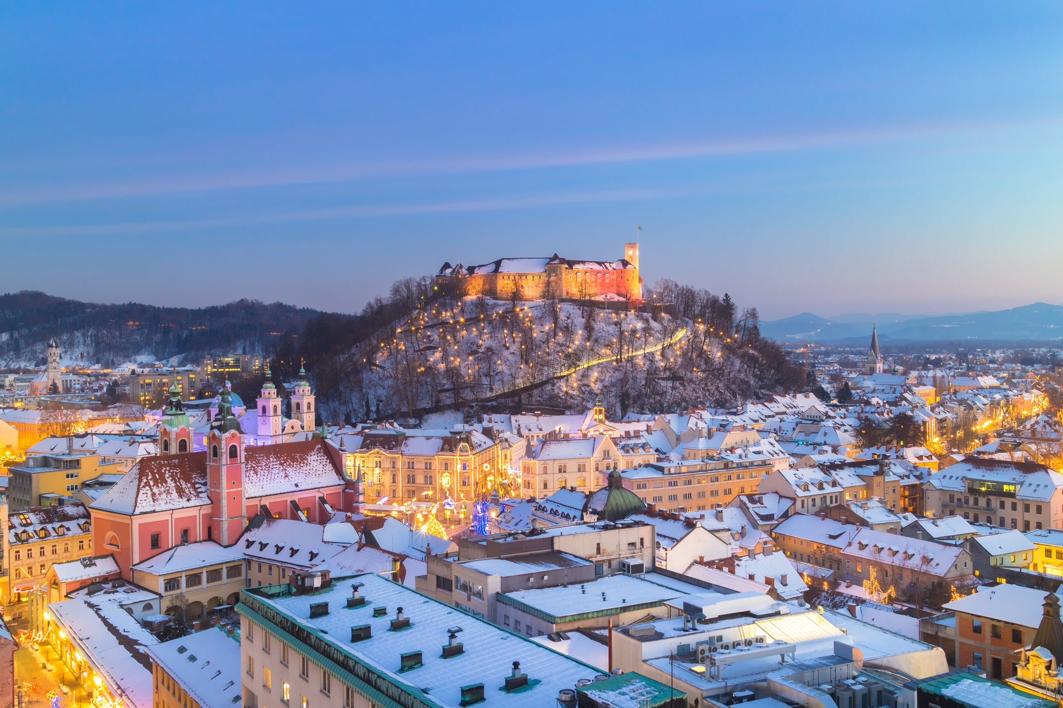 Ljubljana is an ideal size to explore in one wintery long weekend