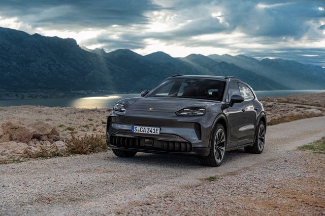 <p>Porsche's new all-electric Cayenne may look familiar, but it'll crack 0-62mph in just 2.5 seconds</p>