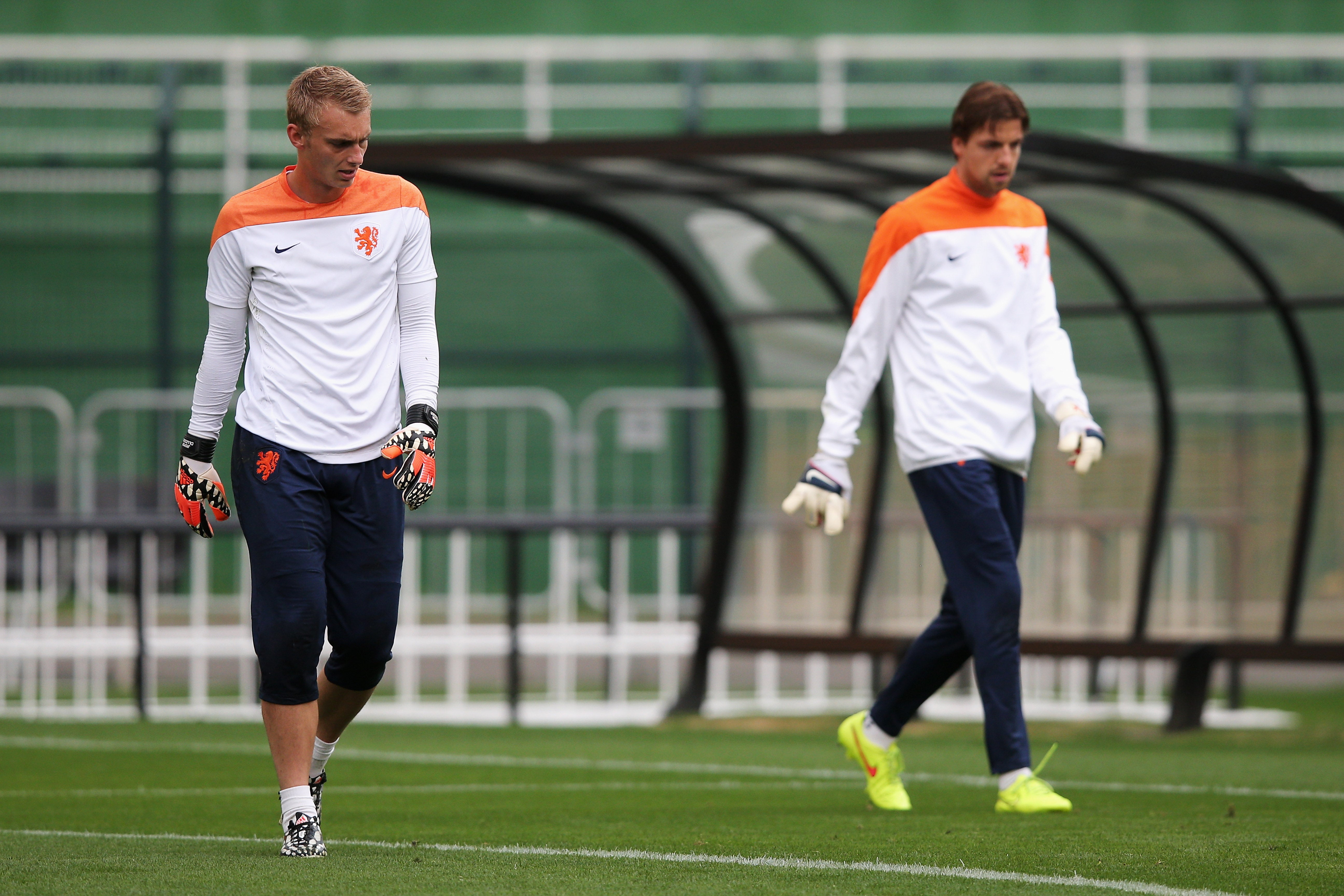 Tim Krul y Jasper Cillessen en el Mundial 2014