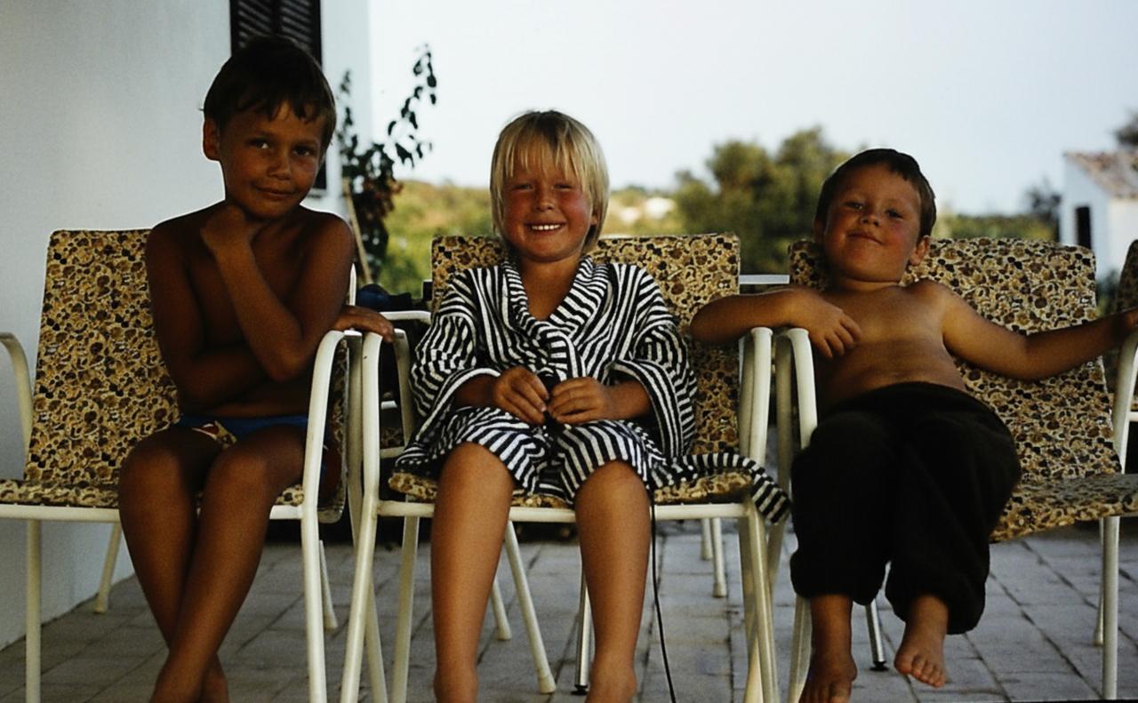 Alex, Matt and Dan in their younger years