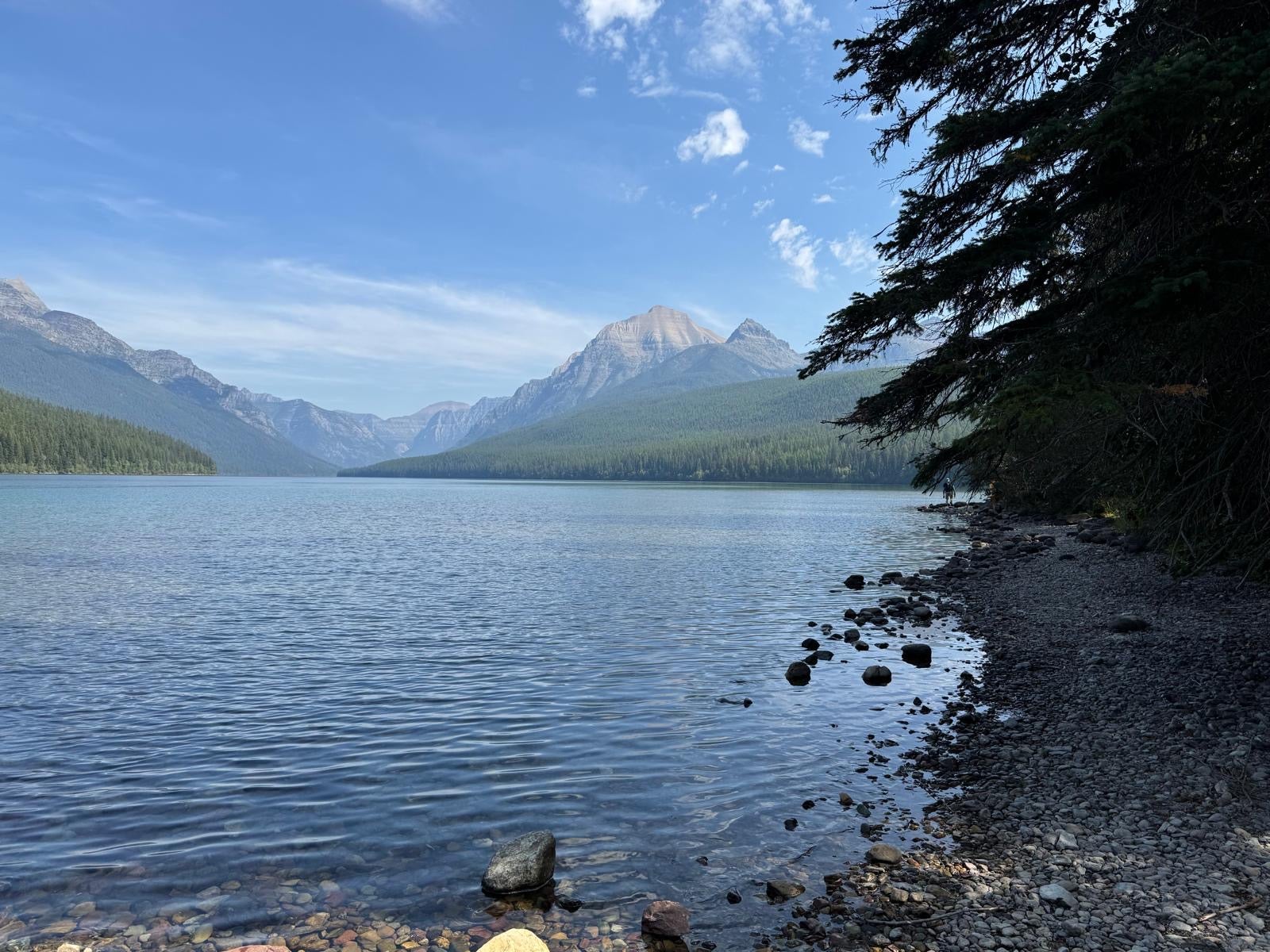 Bowman Lake in the northwestern portion of Glacier National Park