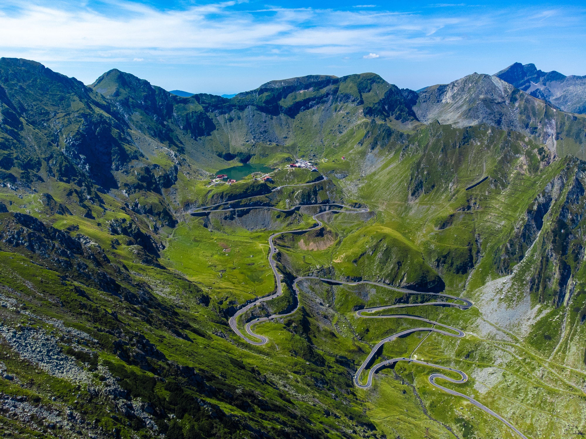 The Transfagarasan Highway is a classic mountain drive with sights that include the 541ft-tall Vidraru Dam and glacial Bâlea Lake