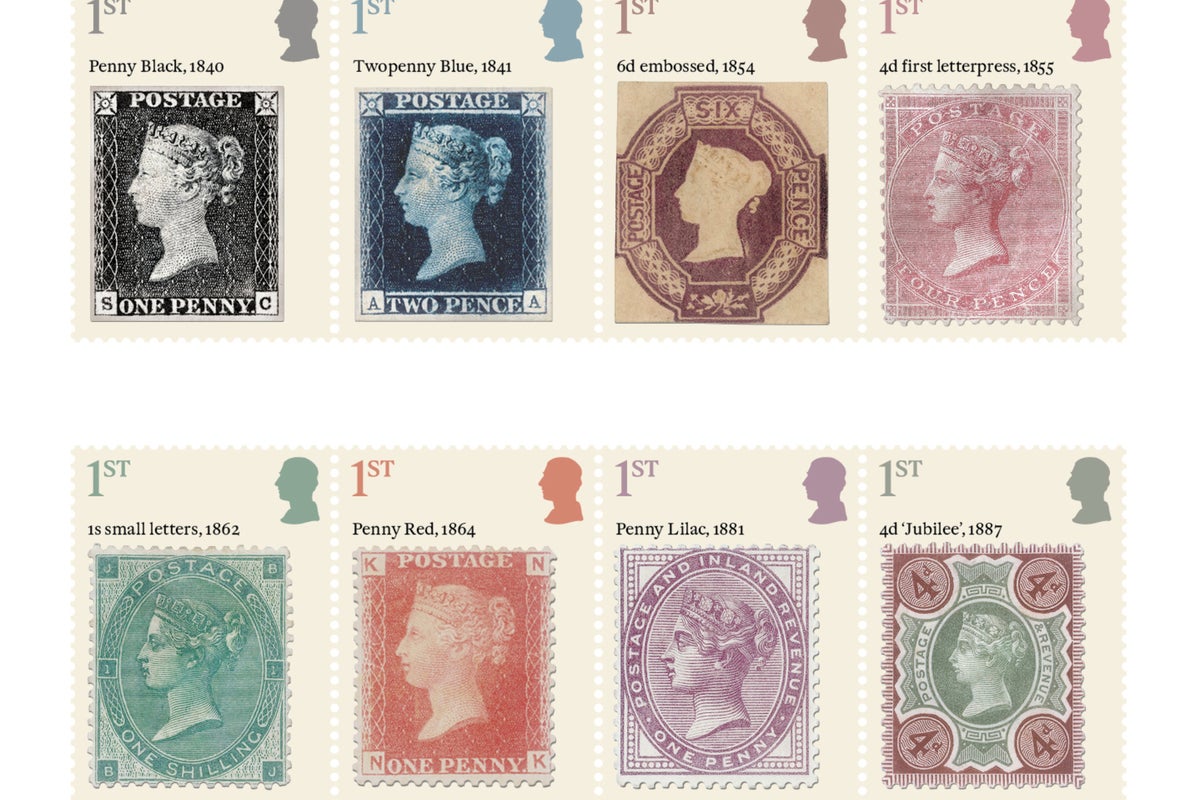 The historic designs featured on new Royal Mail stamps